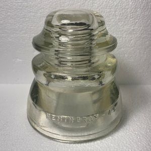Vintage Clear Insulator, Glass Hemingray 45